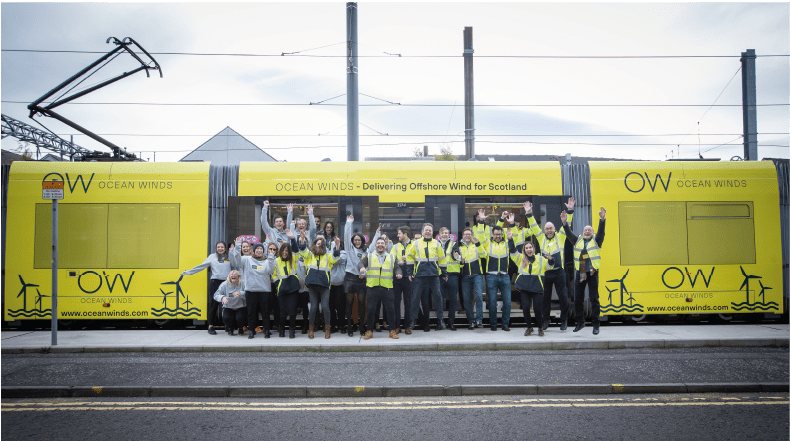 Ocean Winds Unveils Yellow Trams To Launch Over 300m Bid To Build Scottish Steel Fabrication Factory Ocean Winds
